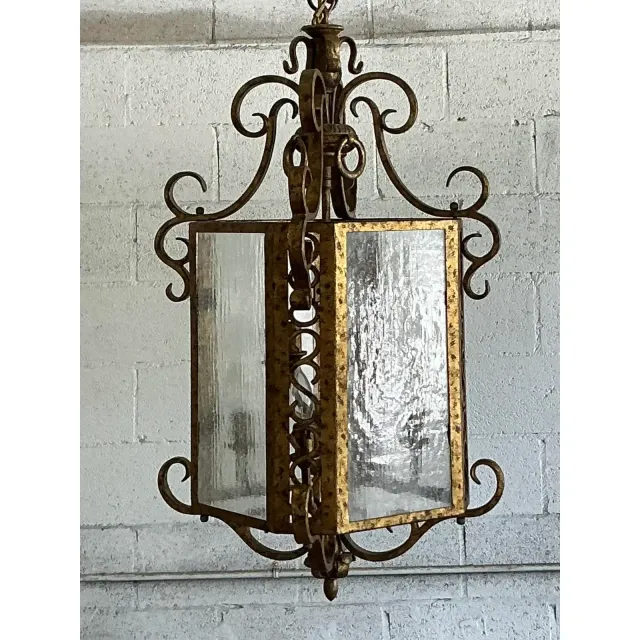 Vintage Regency Gilt Rings Lantern — additional photo 4