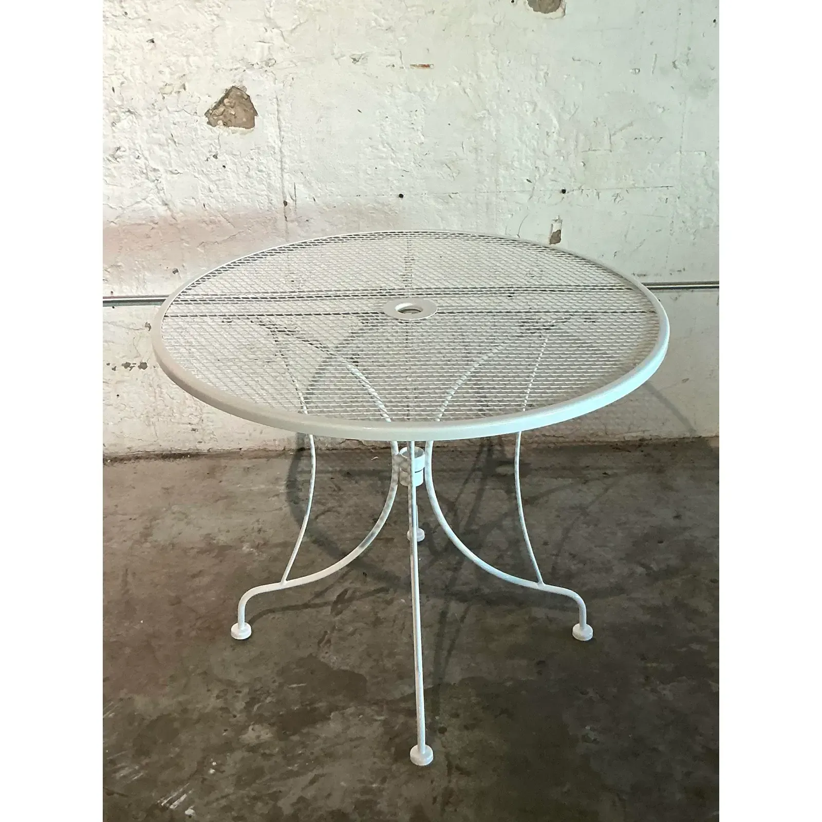Vintage Regency Wrought Iron Dining Table After Russell Woodard — additional photo 2