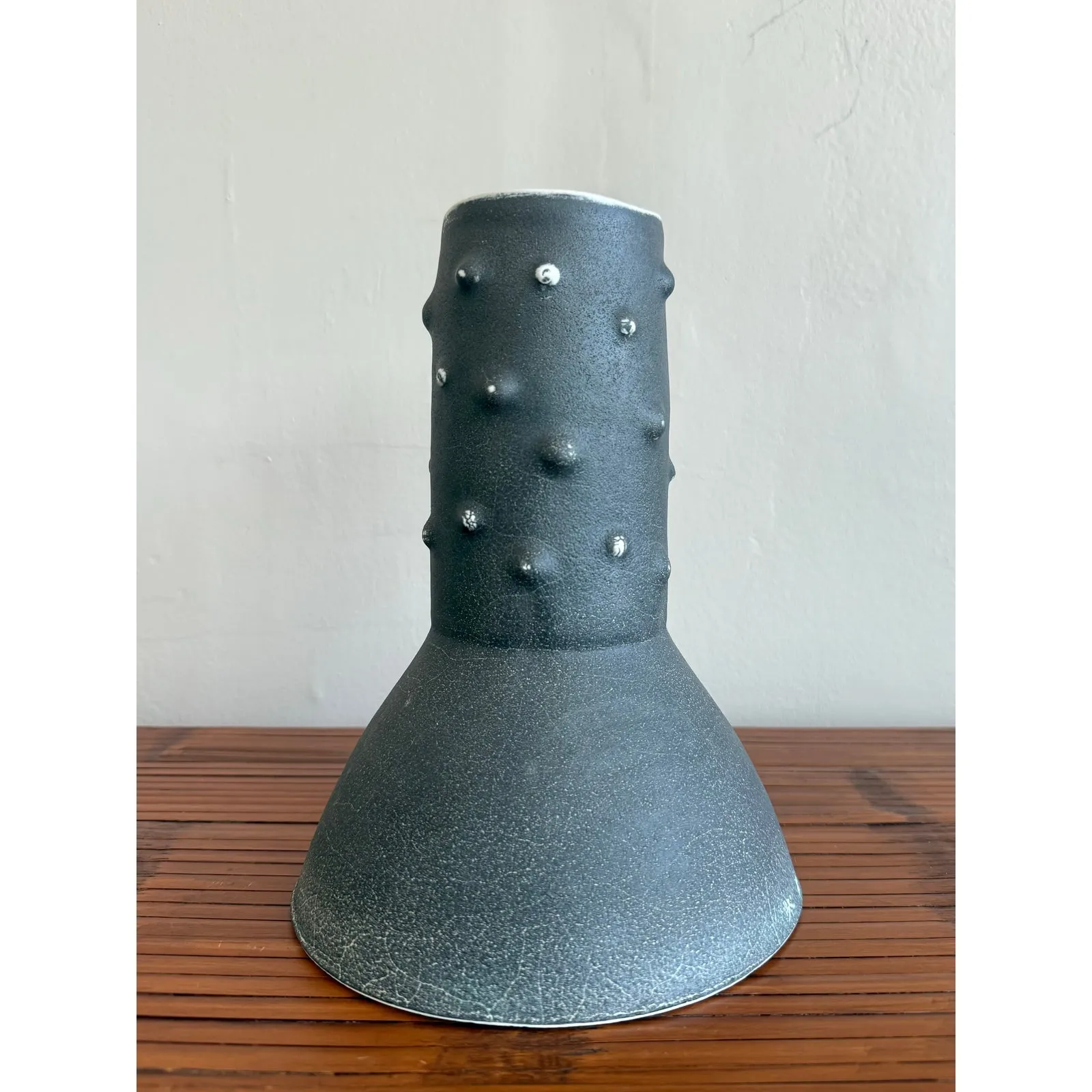 Vintage Boho Brutalist Studio Pottery Vase