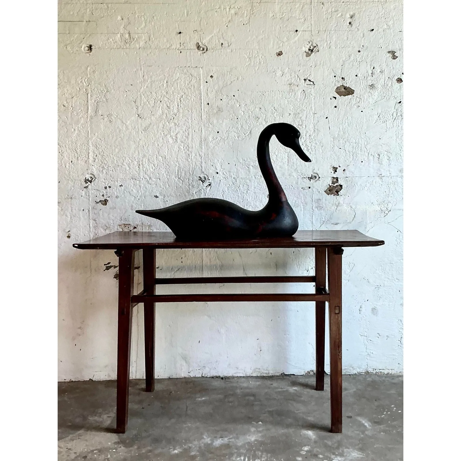 Vintage Boho Life Size Swan Decoy — additional photo 3