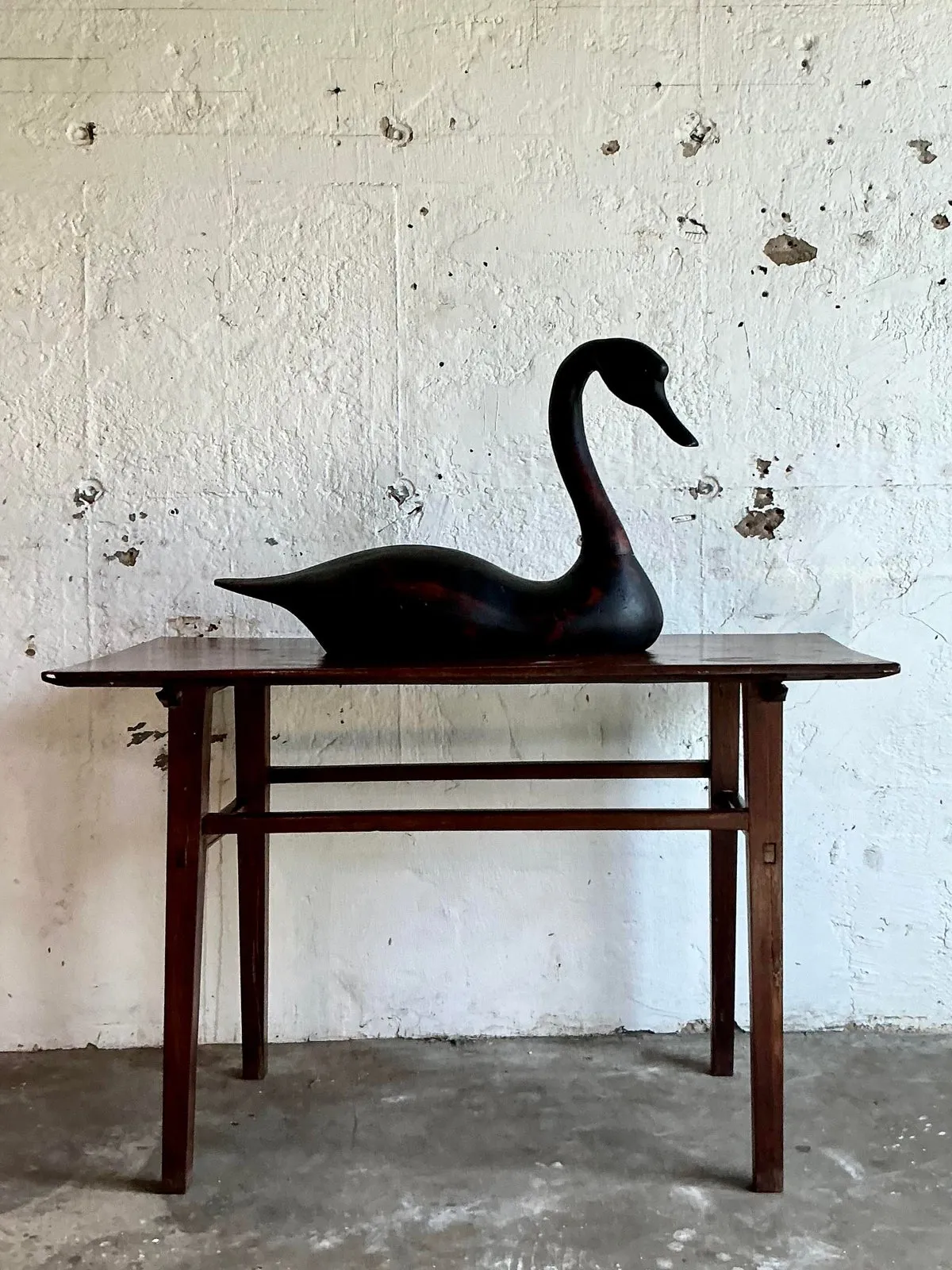 Vintage Boho Life Size Swan Decoy — additional photo 3