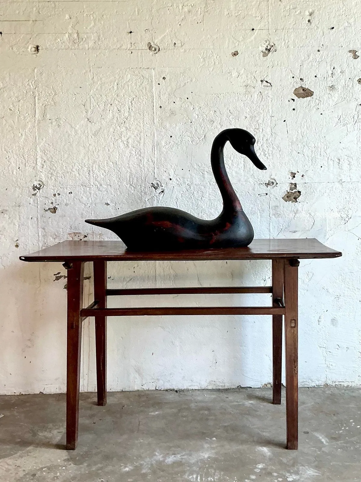 Vintage Boho Life Size Swan Decoy — additional photo 4