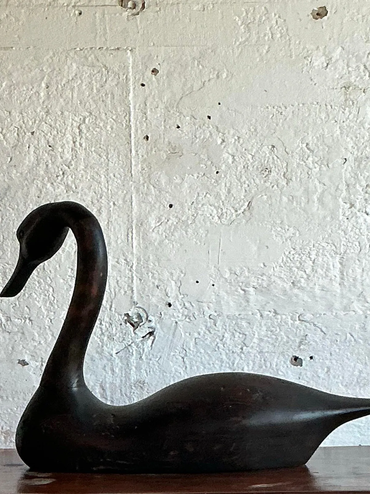 Vintage Boho Life Size Swan Decoy — additional photo 5
