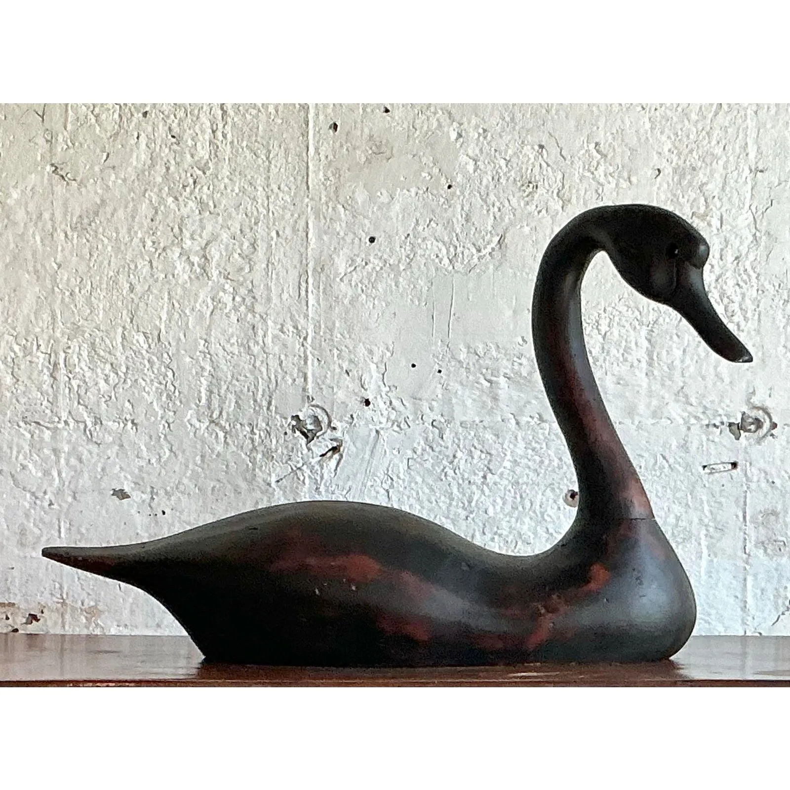 Vintage Boho Life Size Swan Decoy — additional photo 2