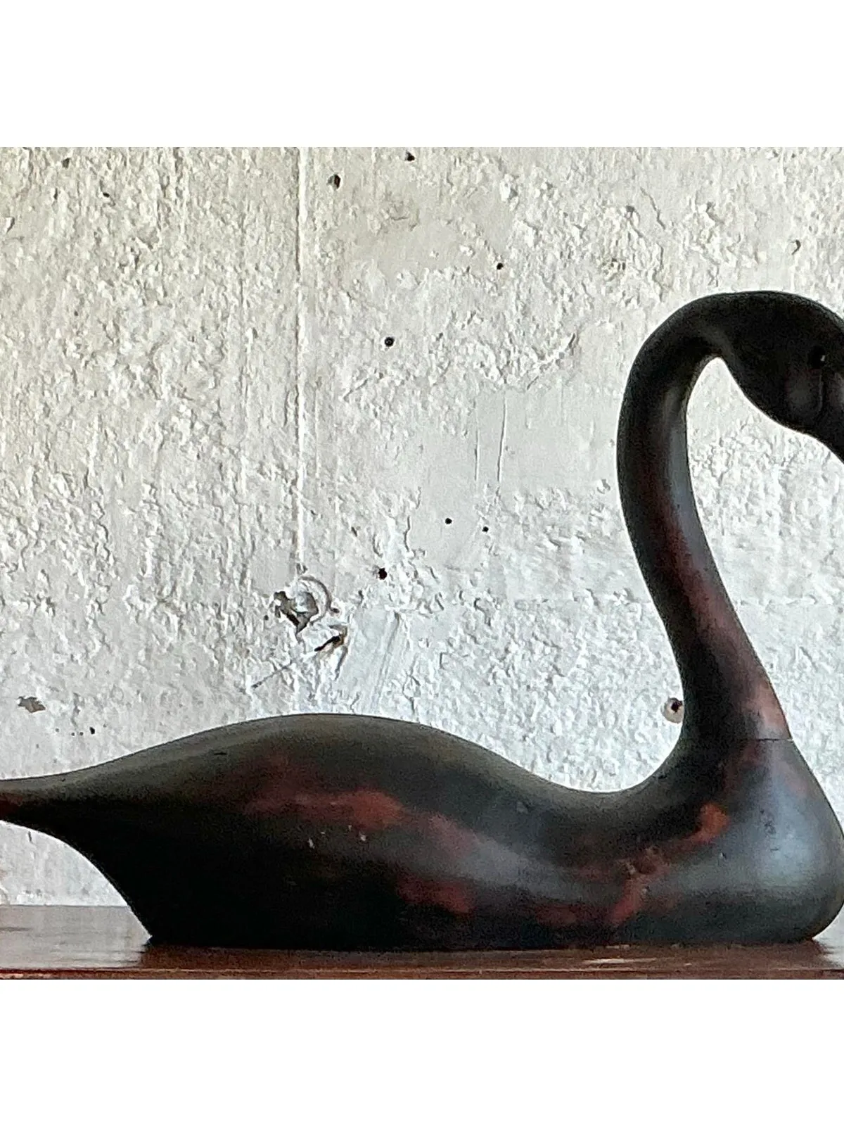 Vintage Boho Life Size Swan Decoy — additional photo 1