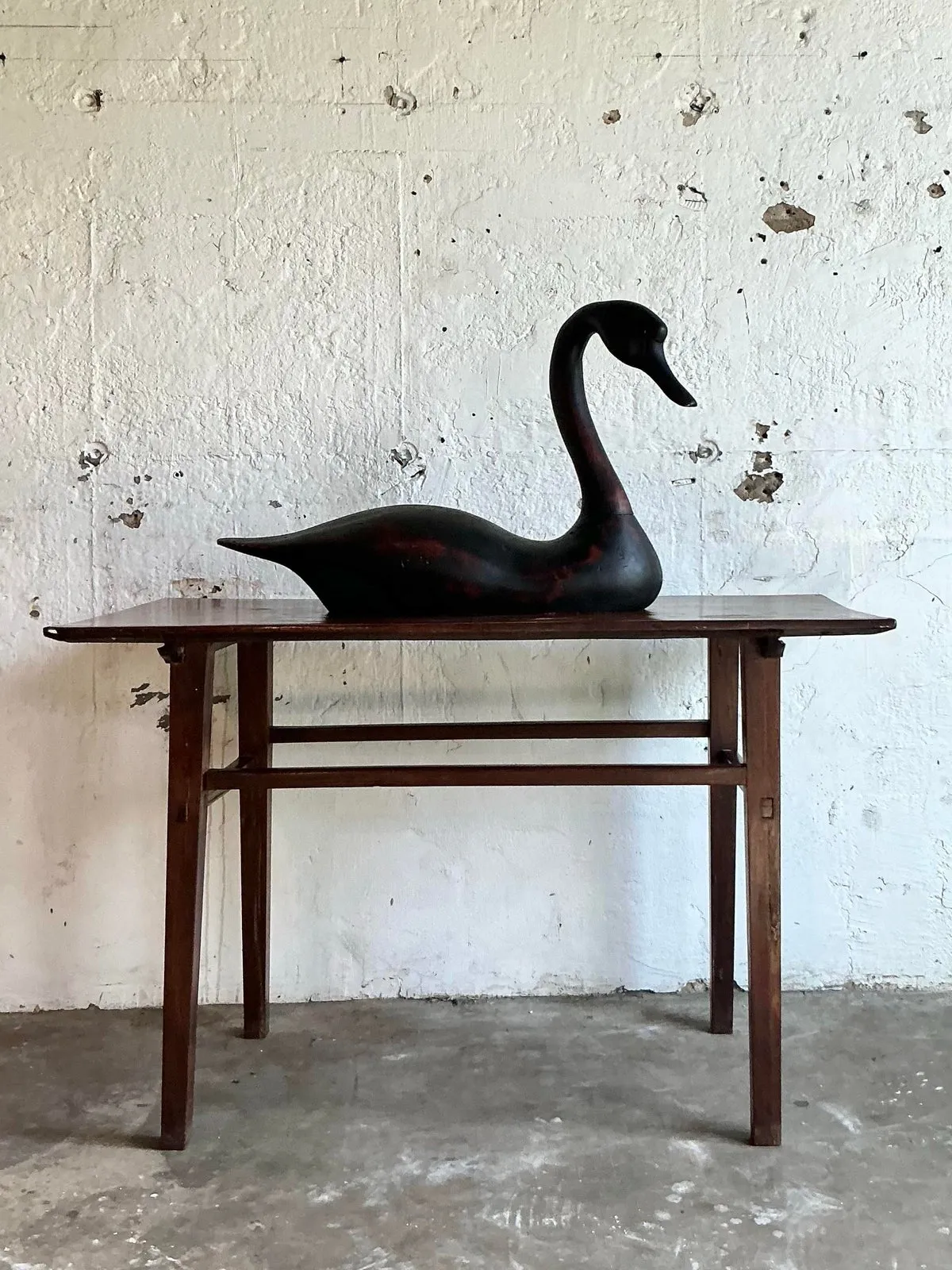 Vintage Boho Life Size Swan Decoy — additional photo 7