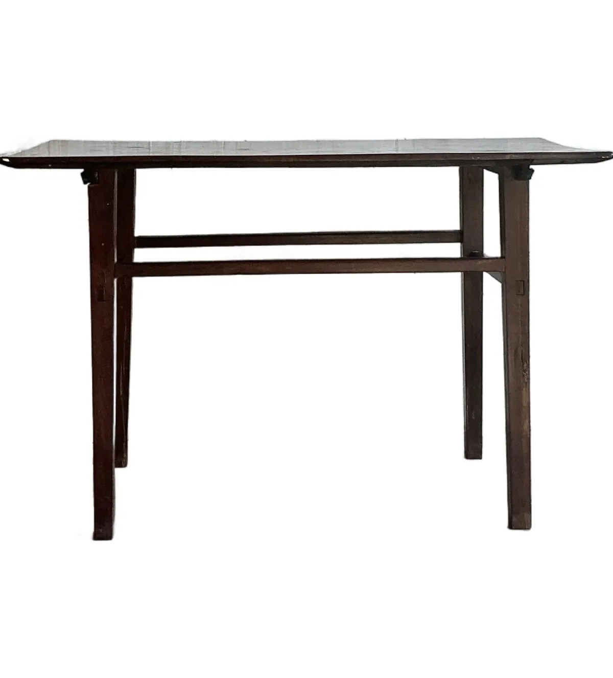 Vintage Boho Distressed Wood Console Table