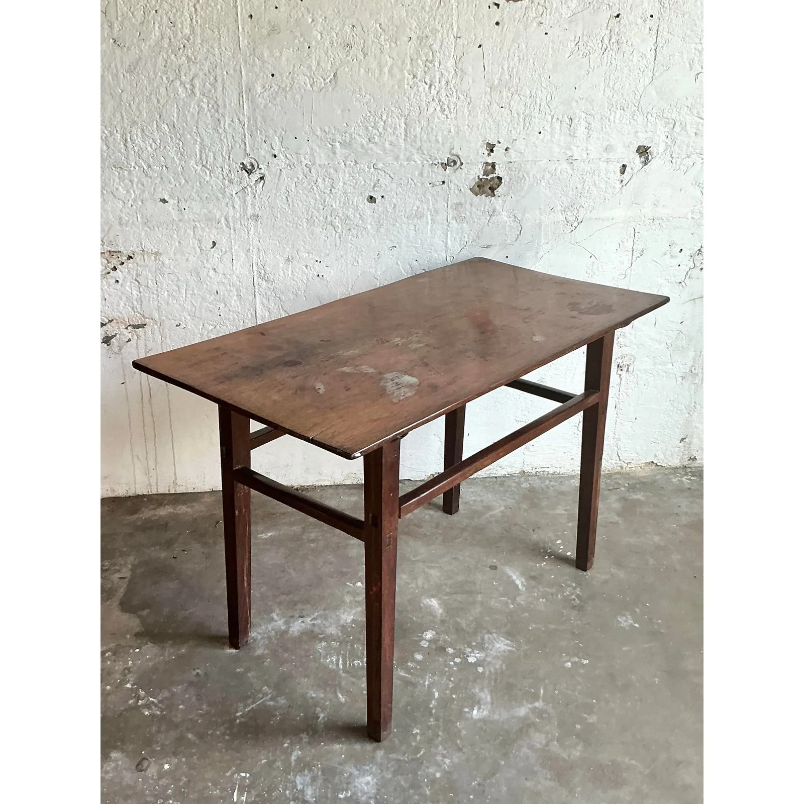 Vintage Boho Distressed Wood Console Table — additional photo 6