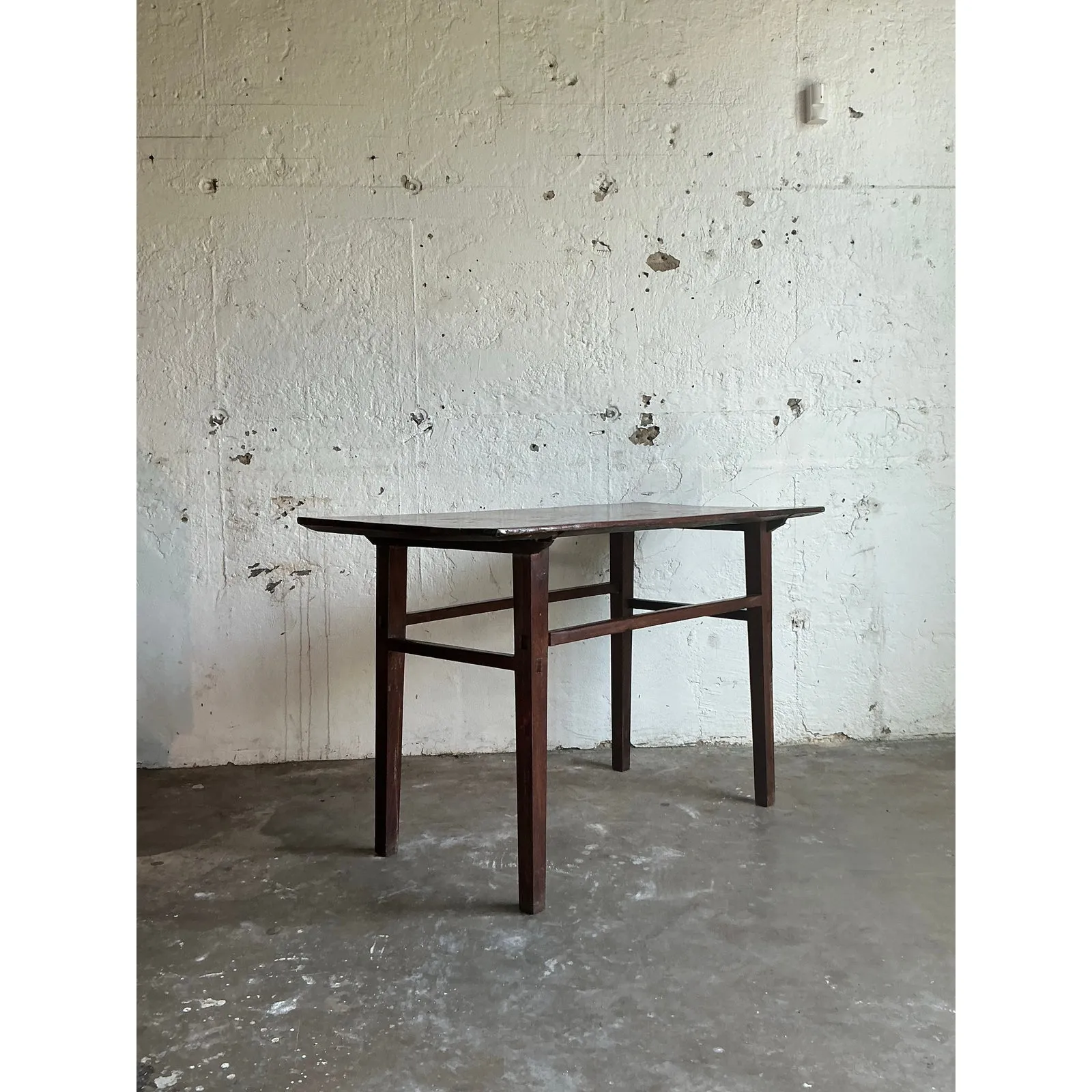 Vintage Boho Distressed Wood Console Table — additional photo 7