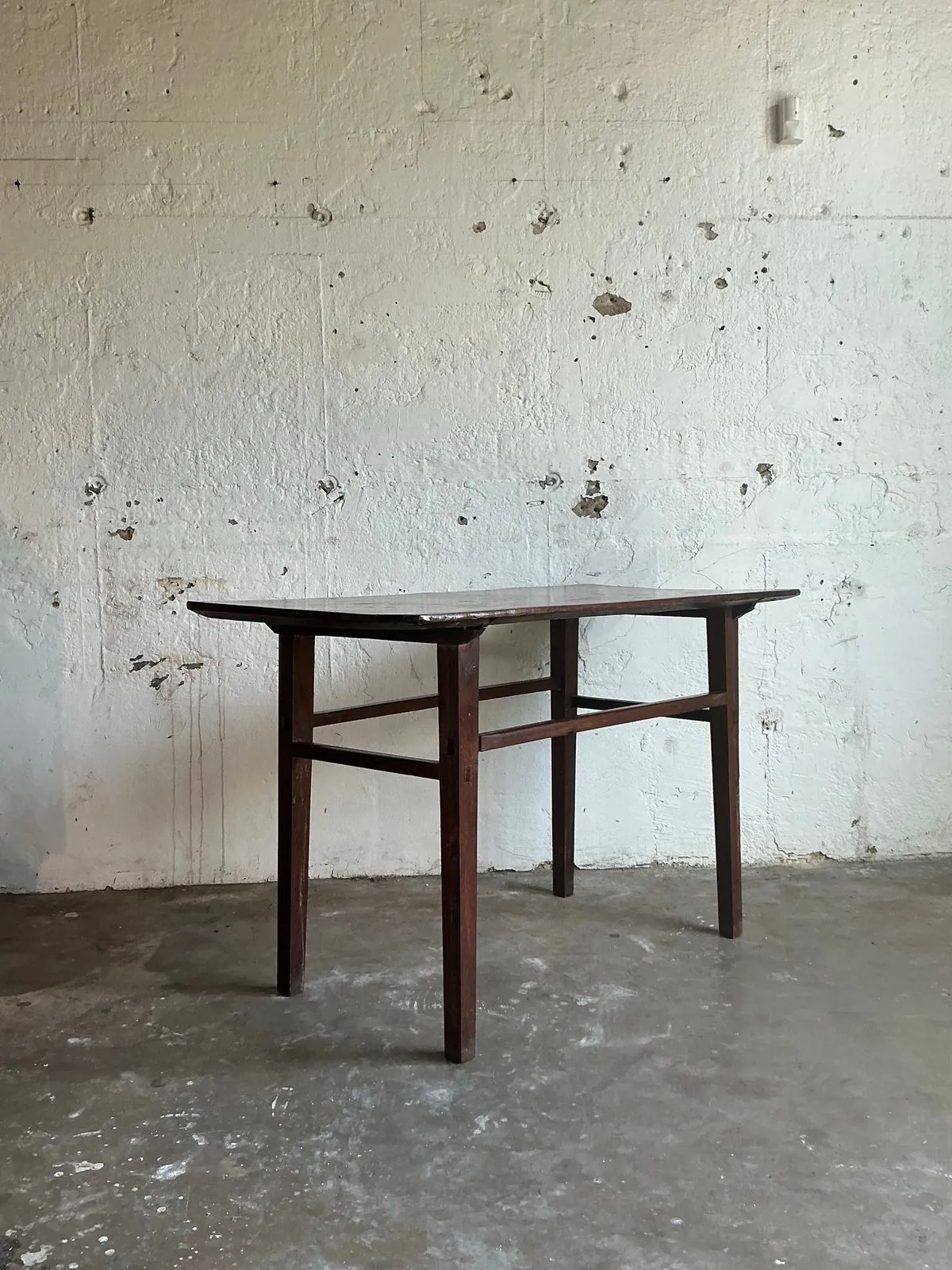 Vintage Boho Distressed Wood Console Table — additional photo 6