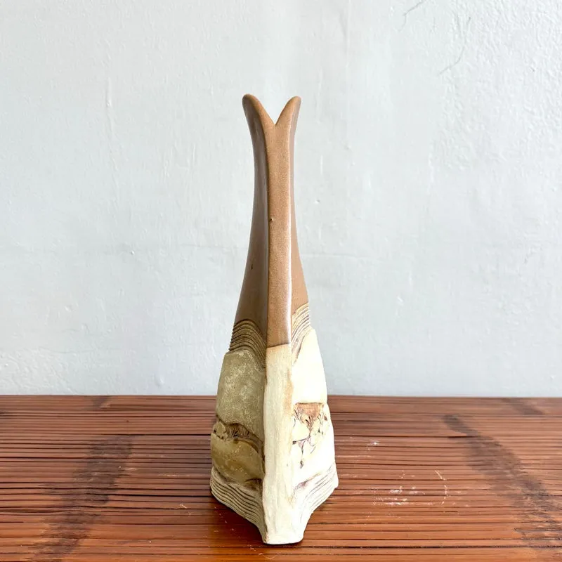 Vintage Boho Rustic Studio Pottery Vase — additional photo 4