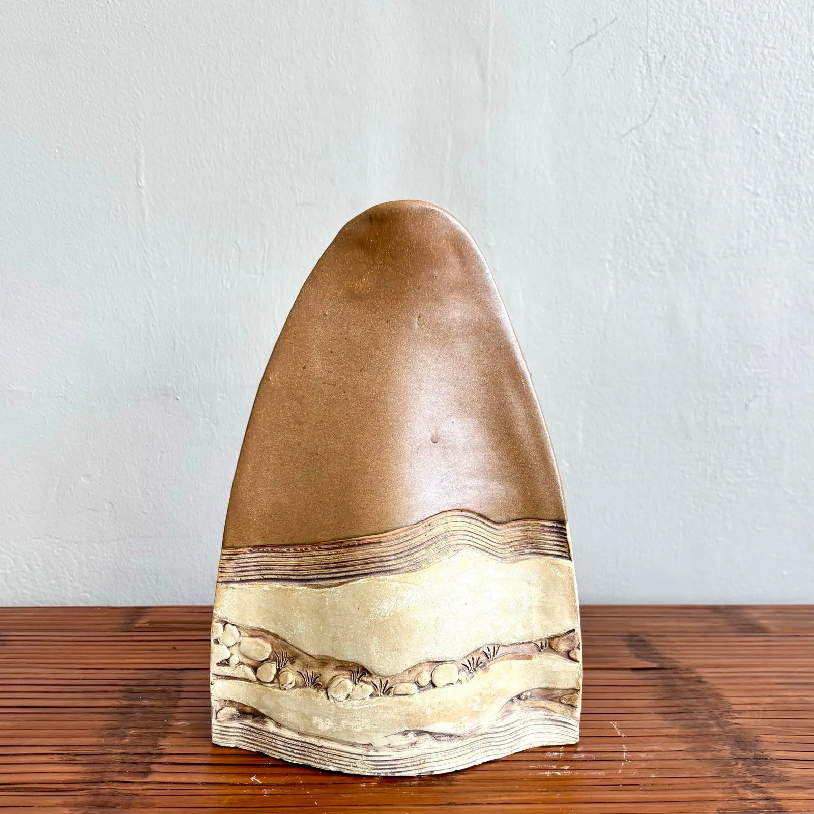 Vintage Boho Rustic Studio Pottery Vase — additional photo 6