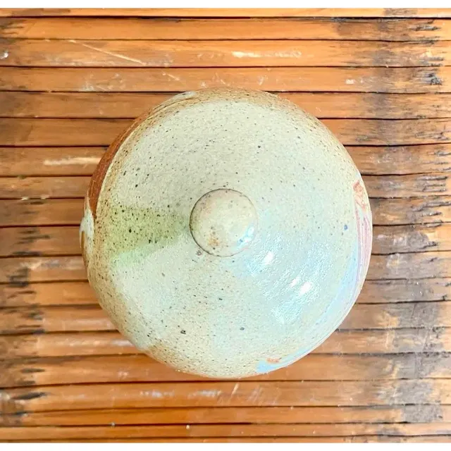 Vintage Boho Studio Pottery Vase - Ceramic, 3.5W x 5.5H — additional photo 6