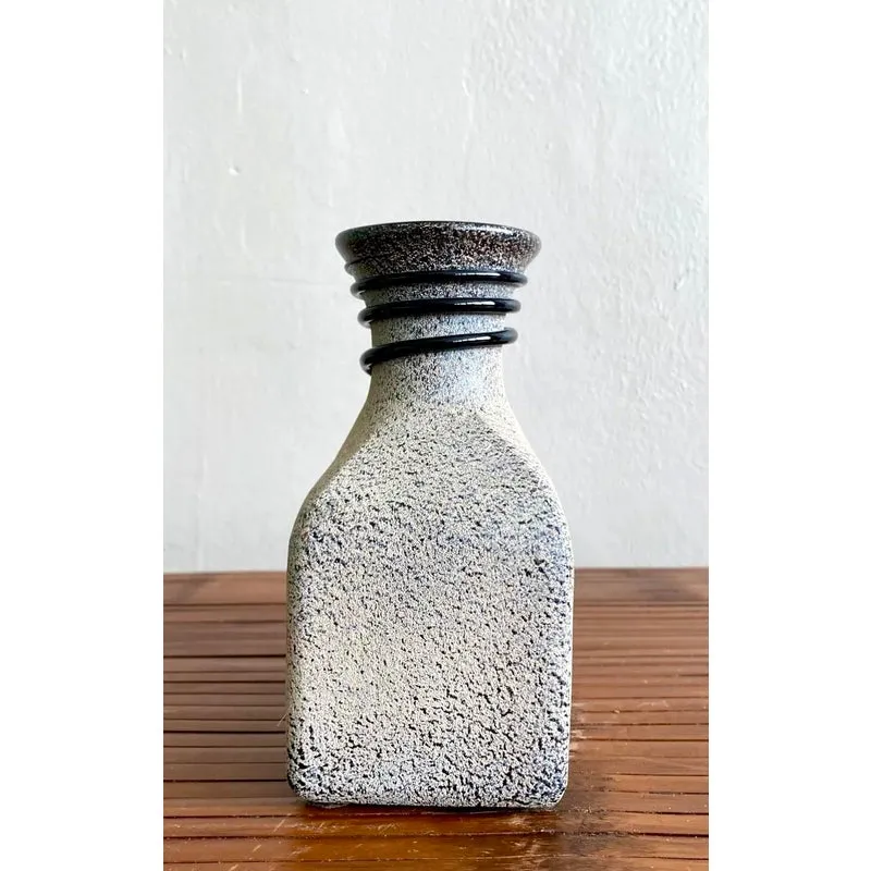 Vintage Boho Studio Pottery Vase - Ceramic, 5W x 6.5H — additional photo 6