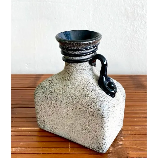 Vintage Boho Studio Pottery Vase - Ceramic, 5W x 6.5H — additional photo 8
