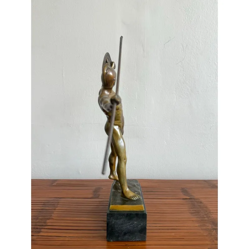 Vintage Bronze Gladiator Figure Statue — additional photo 4
