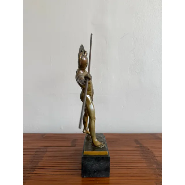 Vintage Bronze Gladiator Figure Statue — additional photo 6