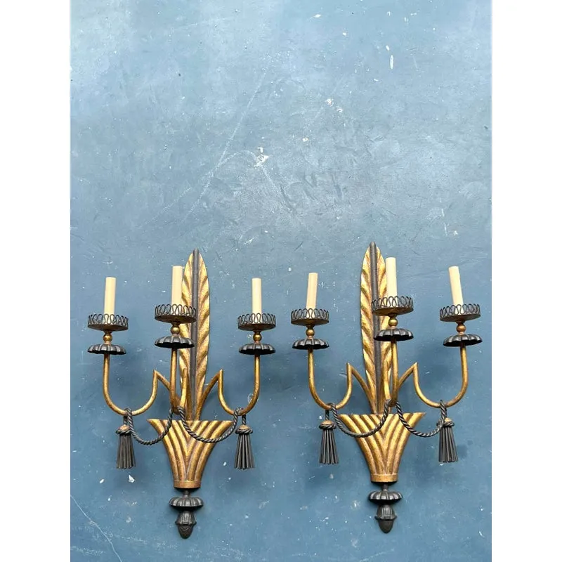 Vintage Regency Gilt Swag Sconce - A Pair — additional photo 4