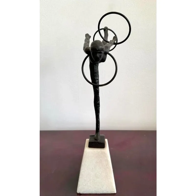 Vintage Boho Bronze Gymnast — additional photo 3