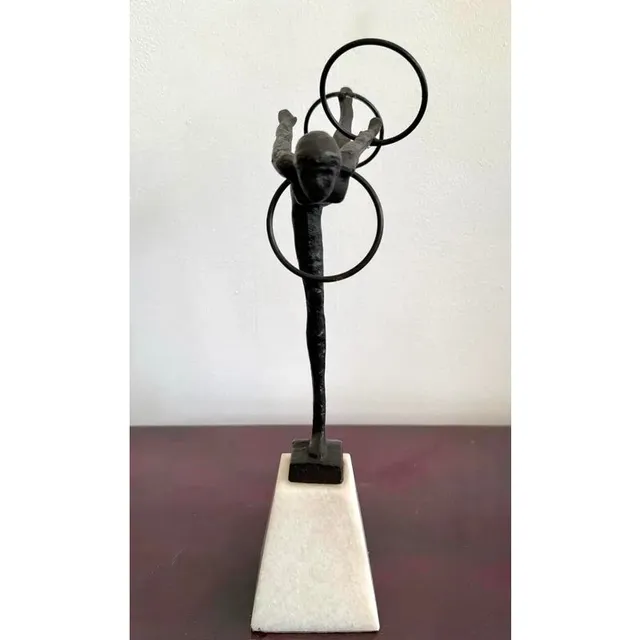 Vintage Boho Bronze Gymnast — additional photo 3