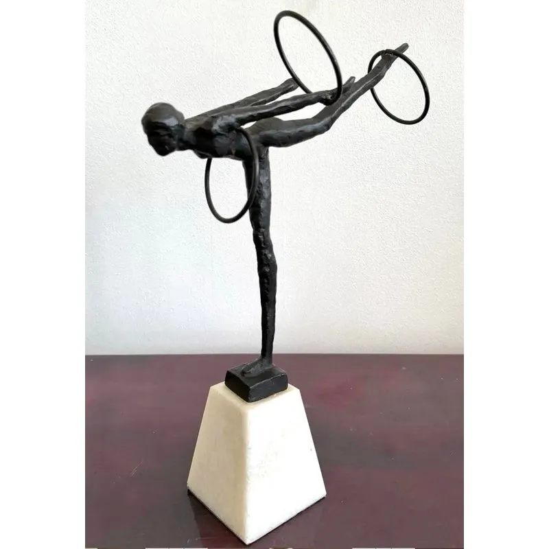Vintage Boho Bronze Gymnast — additional photo 2