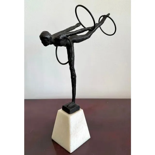 Vintage Boho Bronze Gymnast — additional photo 4