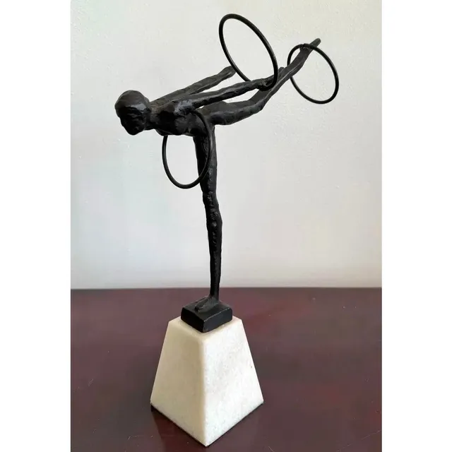 Vintage Boho Bronze Gymnast — additional photo 5