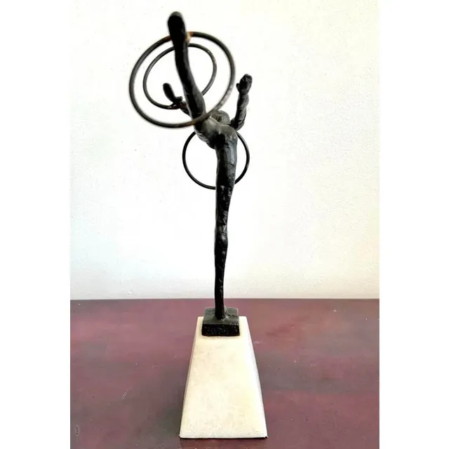 Vintage Boho Bronze Gymnast — additional photo 6