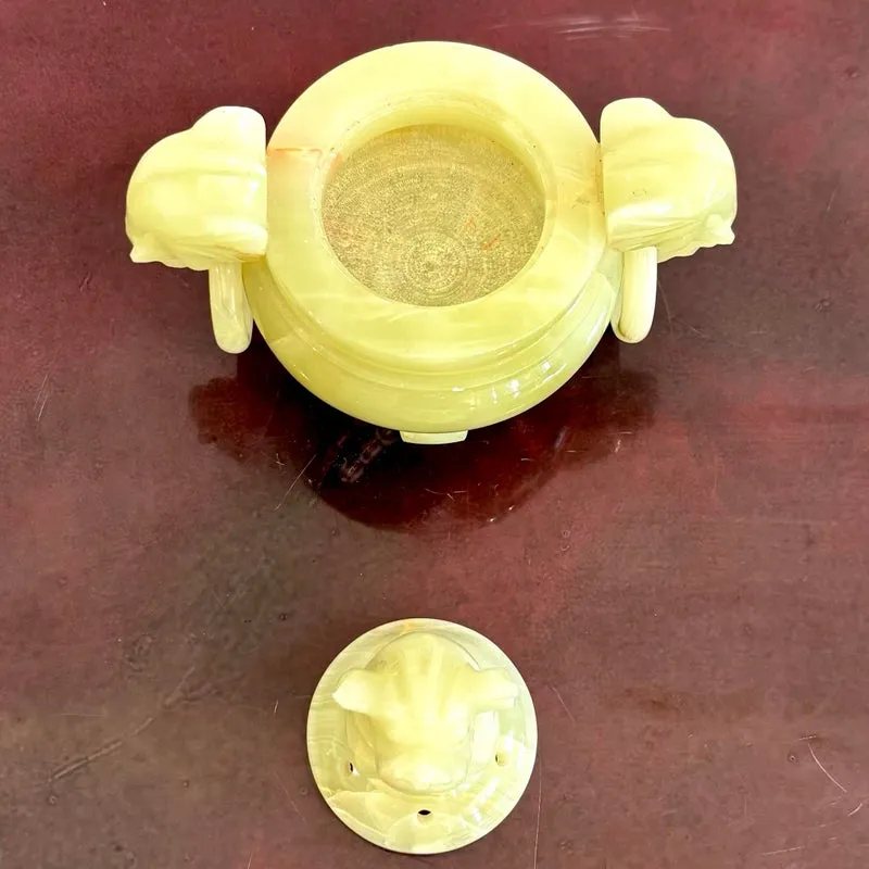 Vintage Boho Onyx Lidded Bowl — additional photo 4