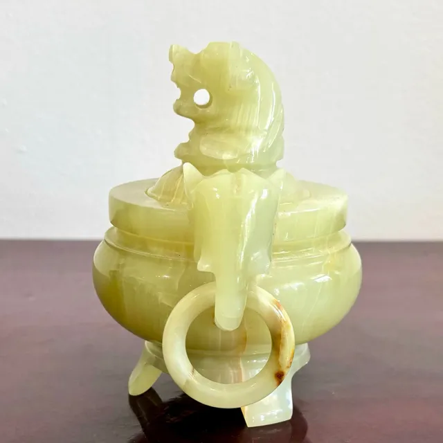 Vintage Boho Onyx Lidded Bowl — additional photo 5