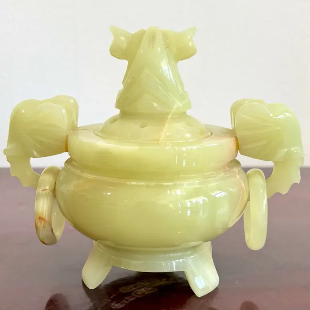Vintage Boho Onyx Lidded Bowl — additional photo 6