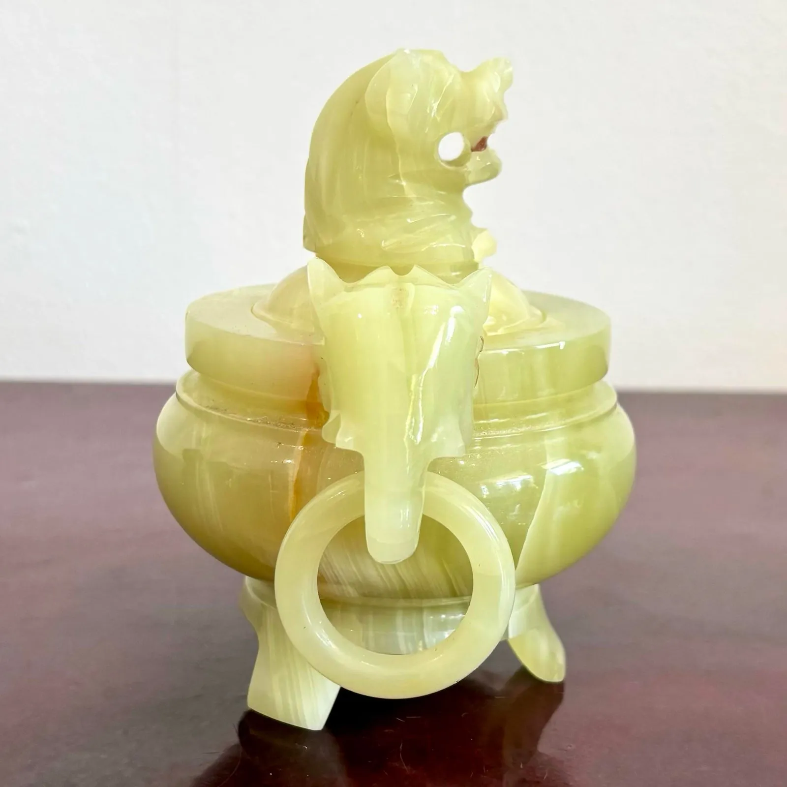 Vintage Boho Onyx Lidded Bowl — additional photo 8