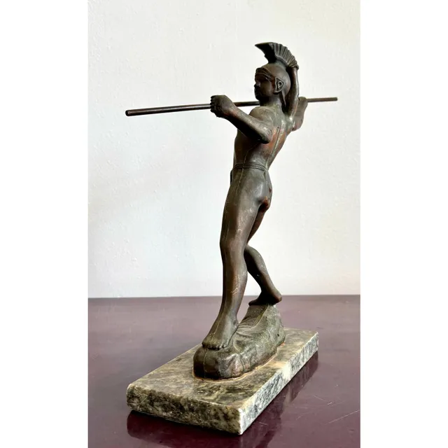 Vintage Grand Tour Bronze Gladiator Statue — additional photo 3