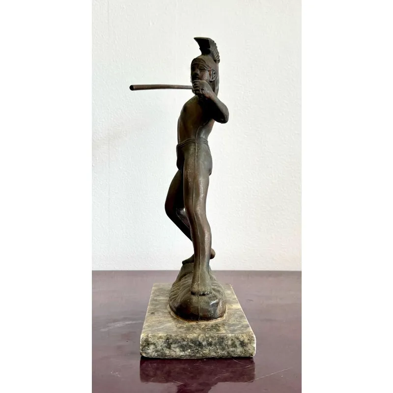 Vintage Grand Tour Bronze Gladiator Statue — additional photo 4