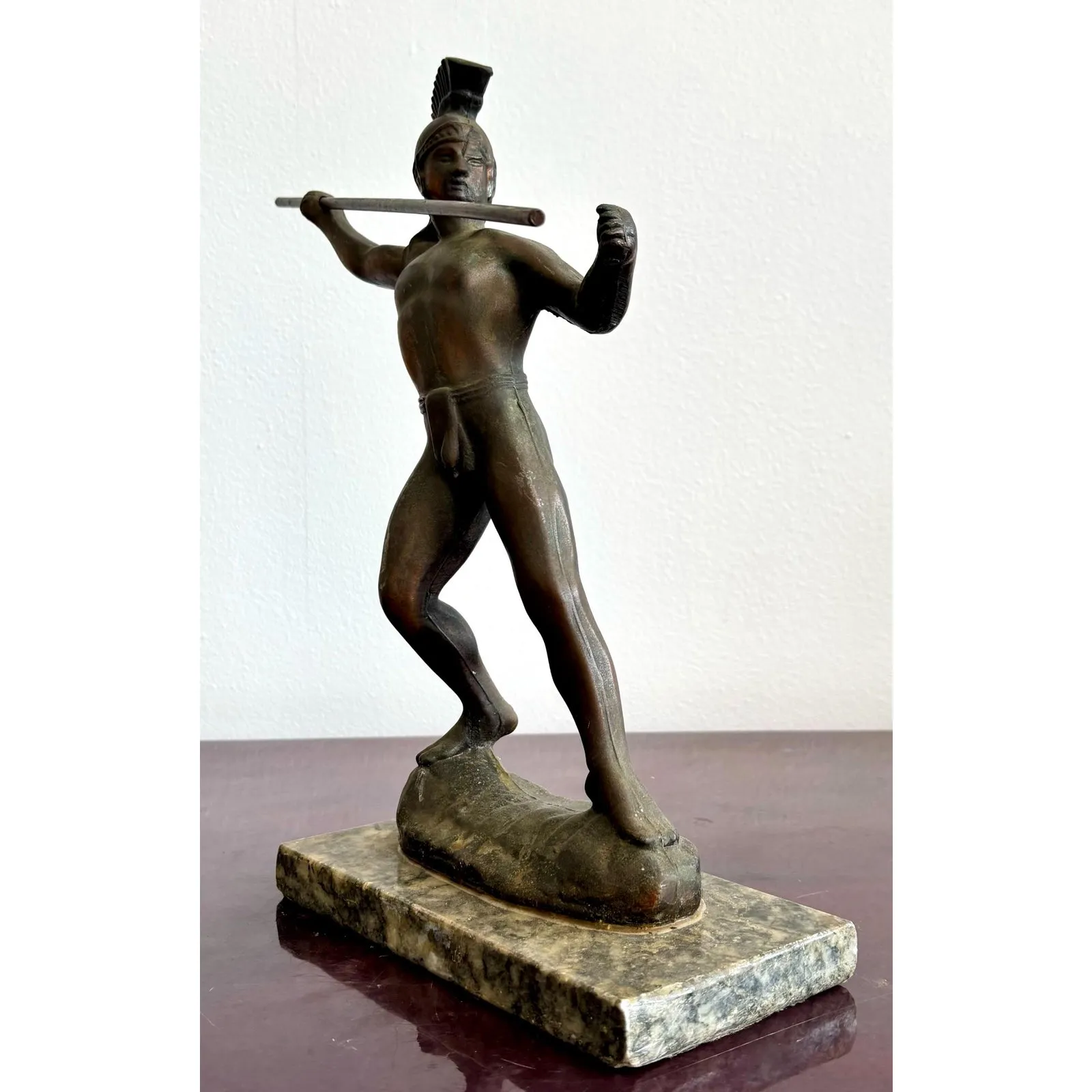 Vintage Grand Tour Bronze Gladiator Statue — additional photo 7