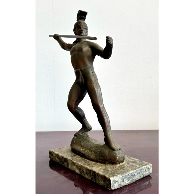 Vintage Grand Tour Bronze Gladiator Statue — additional photo 7
