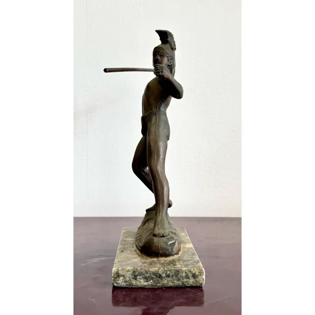 Vintage Grand Tour Bronze Gladiator Statue — additional photo 8