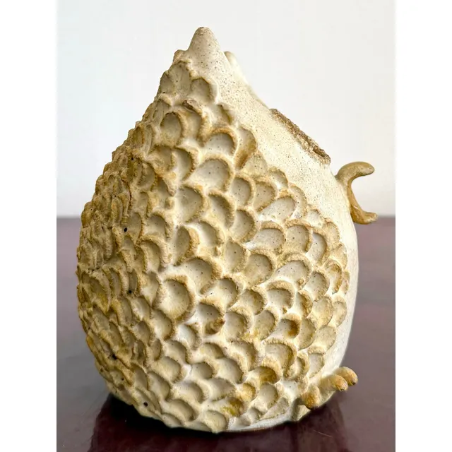 Vintage Boho Charming Textured Owl Studio Pottery — additional photo 7