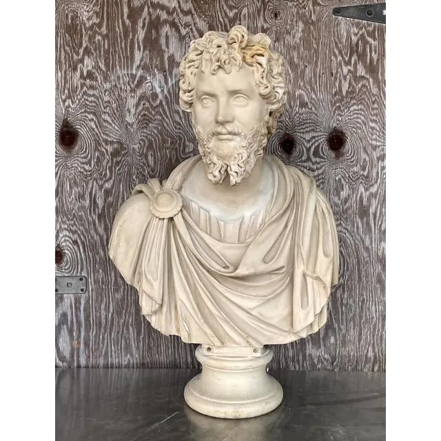 Vintage Grand Tour Resin Bust of Septimus Severus — additional photo 1