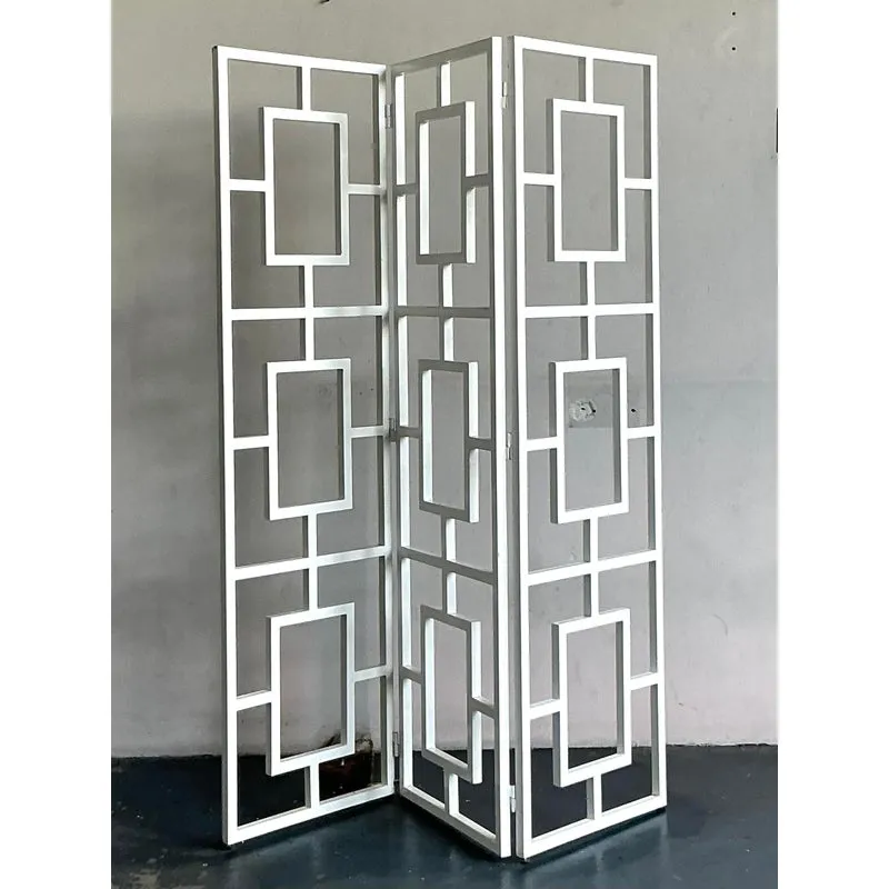 Vintage Regency Block Folding Screen — additional photo 4
