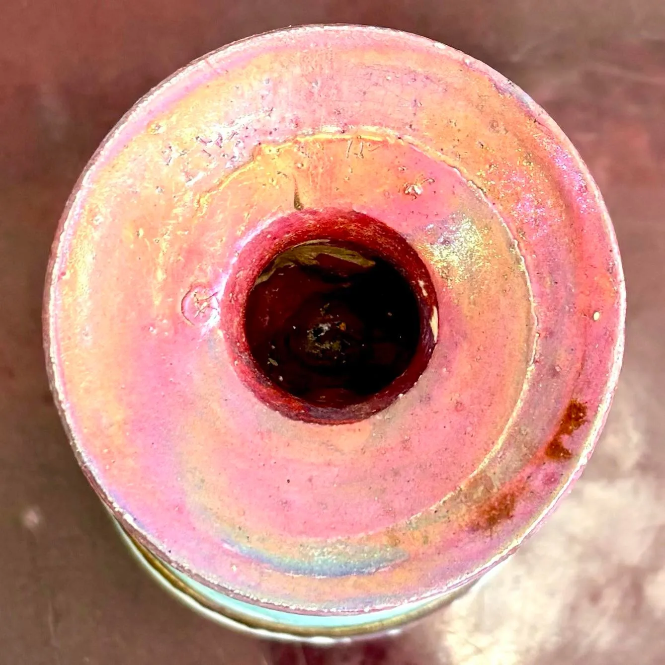 Vintage Boho Chic Studio Pottery Candlestick — additional photo 8