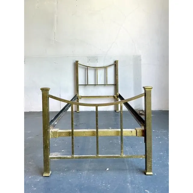 Vintage Boho Brass Daybed - Top view