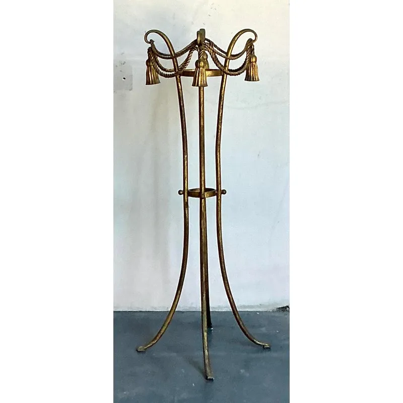 Vintage Regency Tassel and Swag Plant Stand — additional photo 2