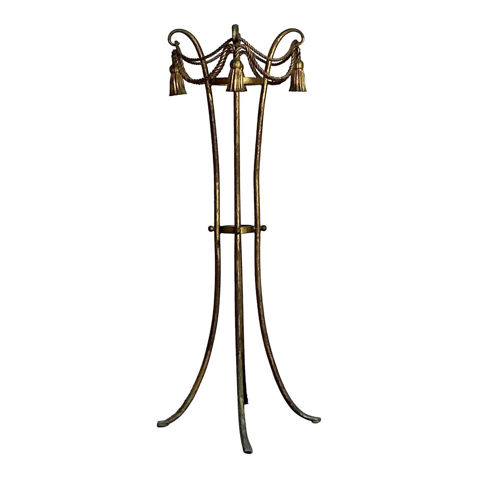 Vintage Regency Tassel and Swag Plant Stand — additional photo 1