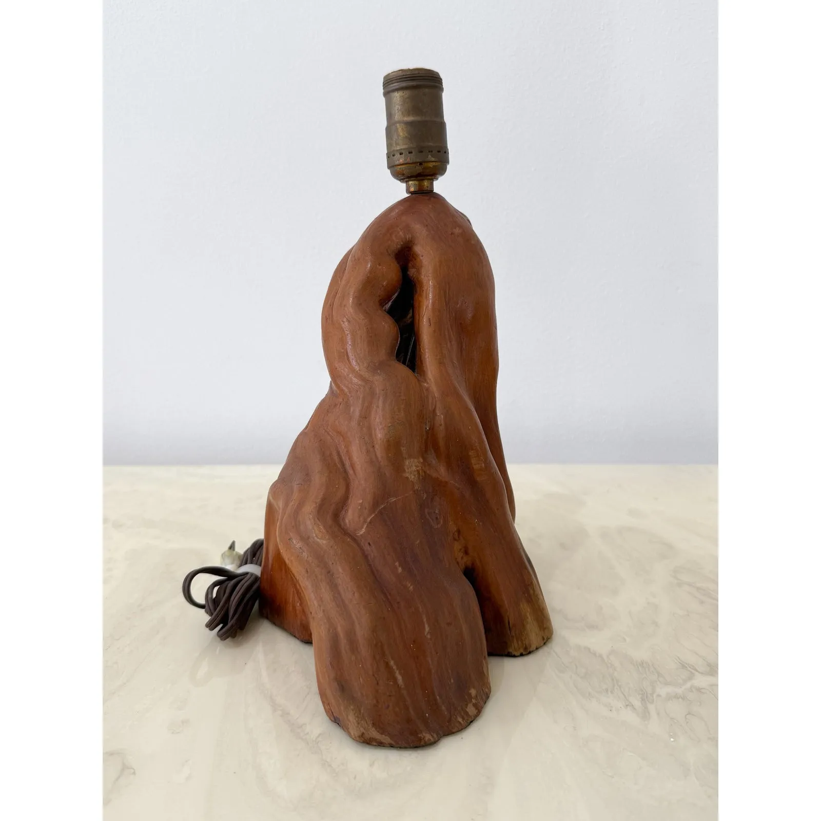 Vintage Boho Redwood Burl Lamp Base — additional photo 6