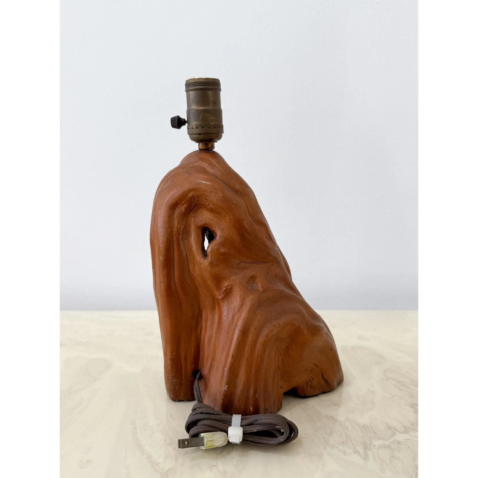 Vintage Boho Redwood Burl Lamp Base — additional photo 7