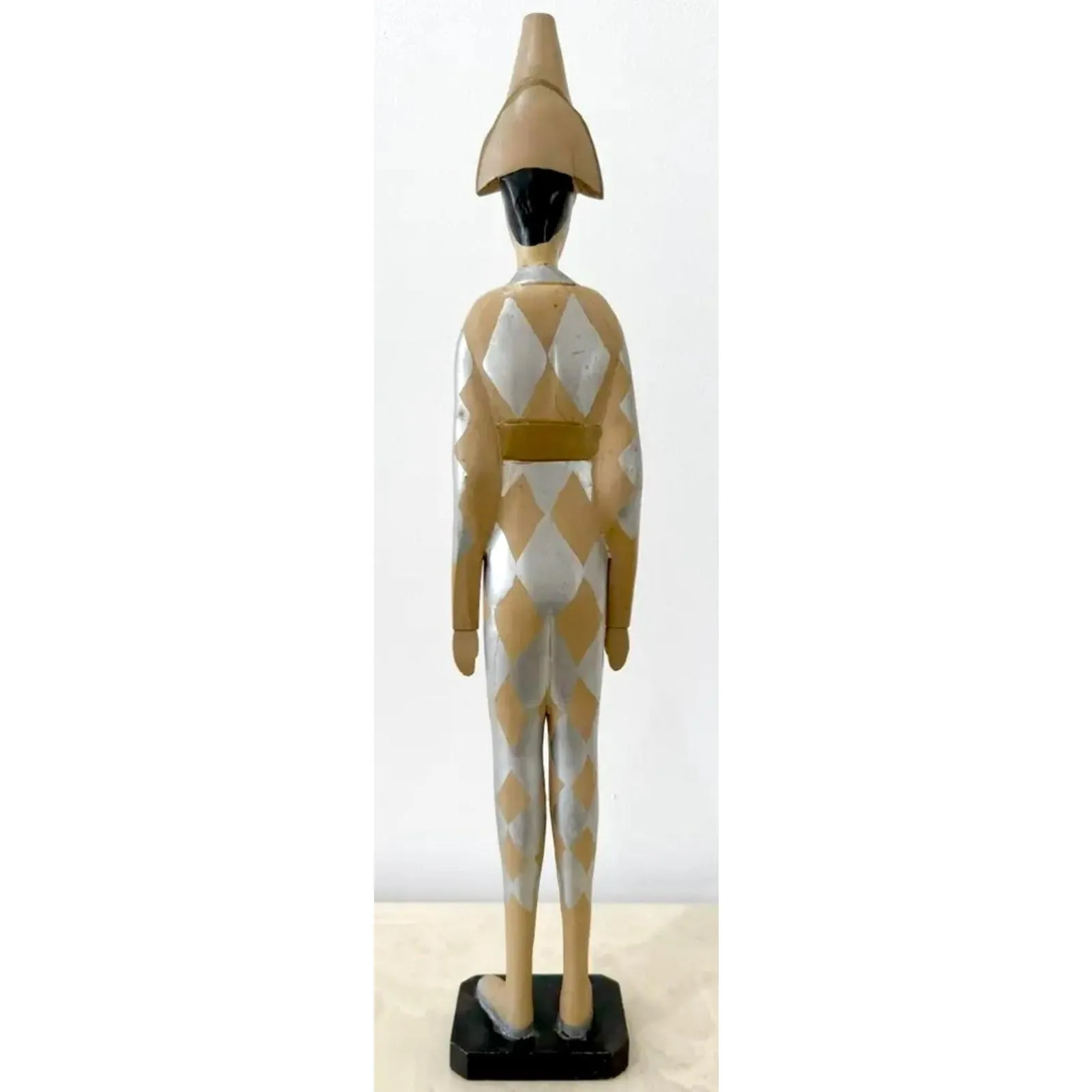Vintage Wooden Harlequin Jester Figure — additional photo 7