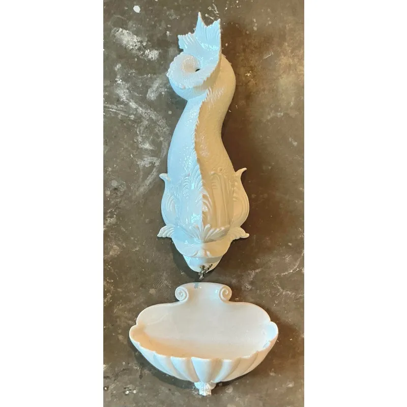Vintage Italian Glazed Ceramic Koi Lavabo — additional photo 2
