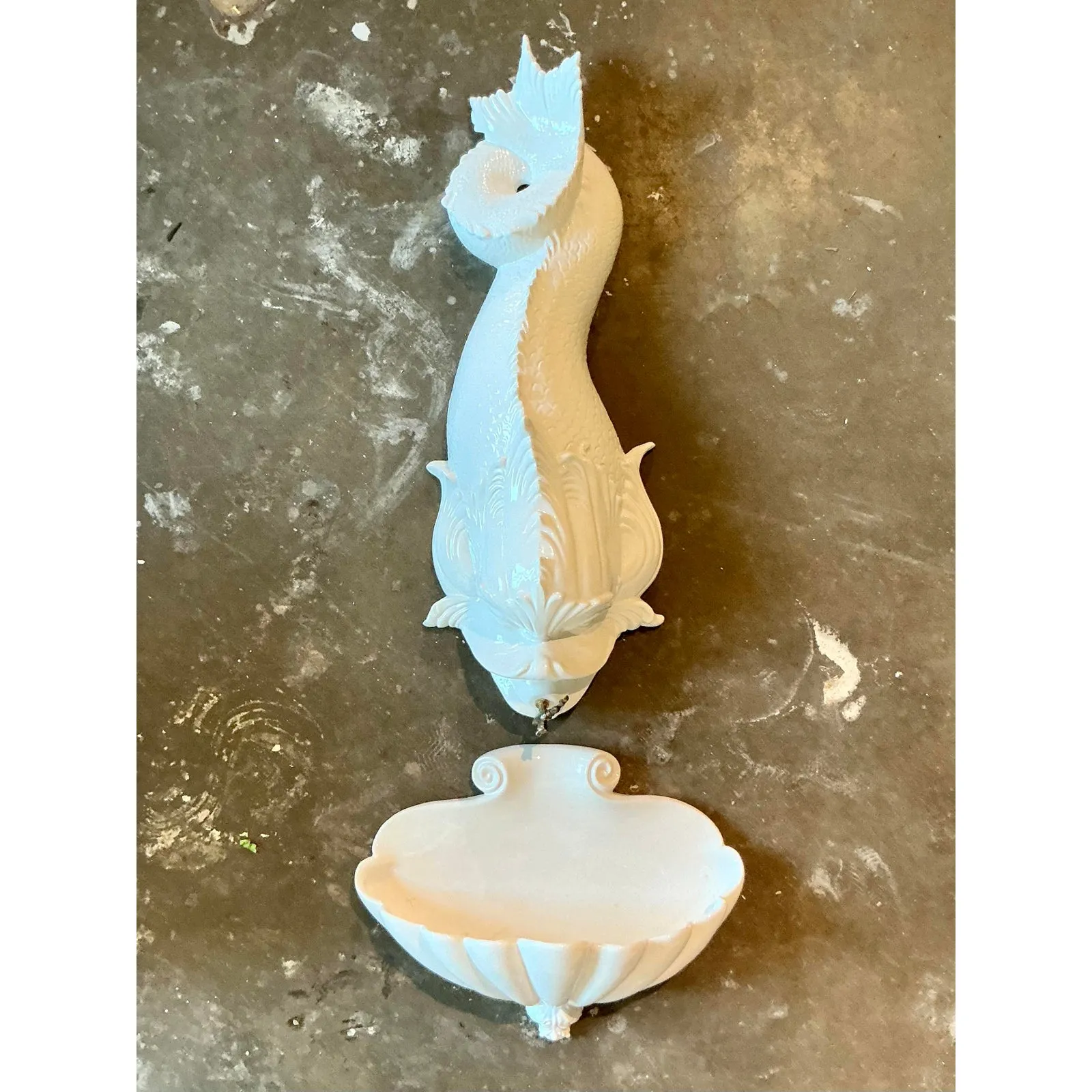 Vintage Italian Glazed Ceramic Koi Lavabo — additional photo 4