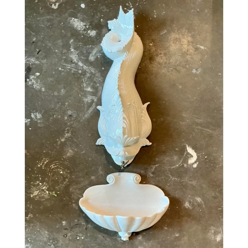 Vintage Italian Glazed Ceramic Koi Lavabo — additional photo 5